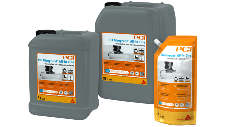 Drei Behälter PCI Gisogrund